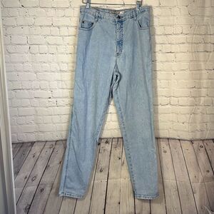 Vintage Nuovo County Seat Jeans High Waisted Relaxed Light Wash Size 15/16 Long